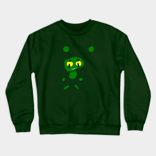 Green little alien monster Crewneck Sweatshirt